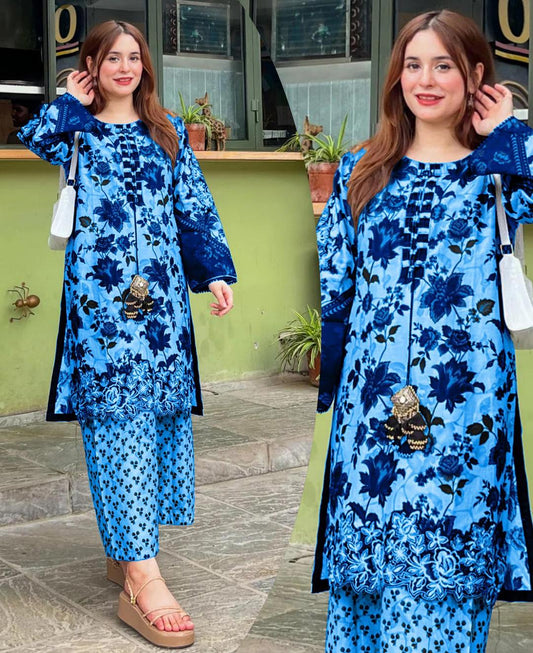 *Product Name*: 3 Pcs Women's Stitched Printed Suit