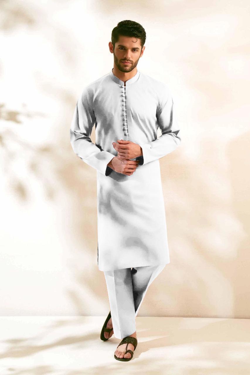 Men’s Unstitched Soft Cotton Plain Suit